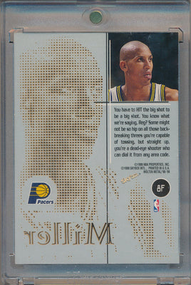 SkyBox 1998-1999 Molten Metal  Fusion Titanium #8F Reggie Miller