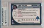 Topps  2006-2007 Finest Press Plates Yellow #102 Kevin Durant 1/1 / BGS Grade 9