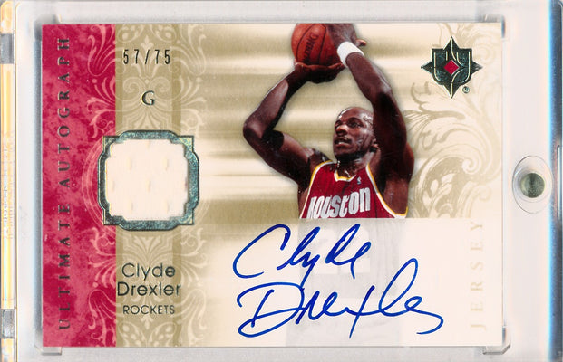 Upper Deck 2006-07 Ultimate Collection  Ultimate Jersey Autographs #AU-DR Clyde Drexler   57/75