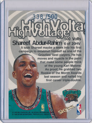 SkyBox 1997-1998 Hoops High Voltage #6/20HV Shareef Abdur-Rahim 338/500