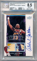 Upper Deck 2009-2010 Exquisite Collection Numbers #NPKA Kareem Abdul-Jabbar 10/33 / BGS Grade 8.5 / Auto Grade 10