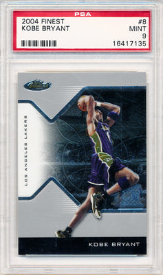 Topps 2004 Finest  #9 Kobe Bryant  / PSA Grade 9