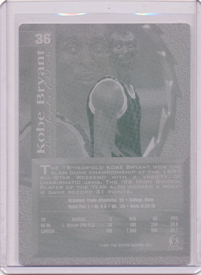 Score Board 1997   #36 Kobe Bryant