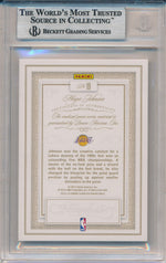 Panini 2012-2013 Flawless Emerald Jumbo Patches #19 Magic Johnson 2/5 / BGS Grade 9