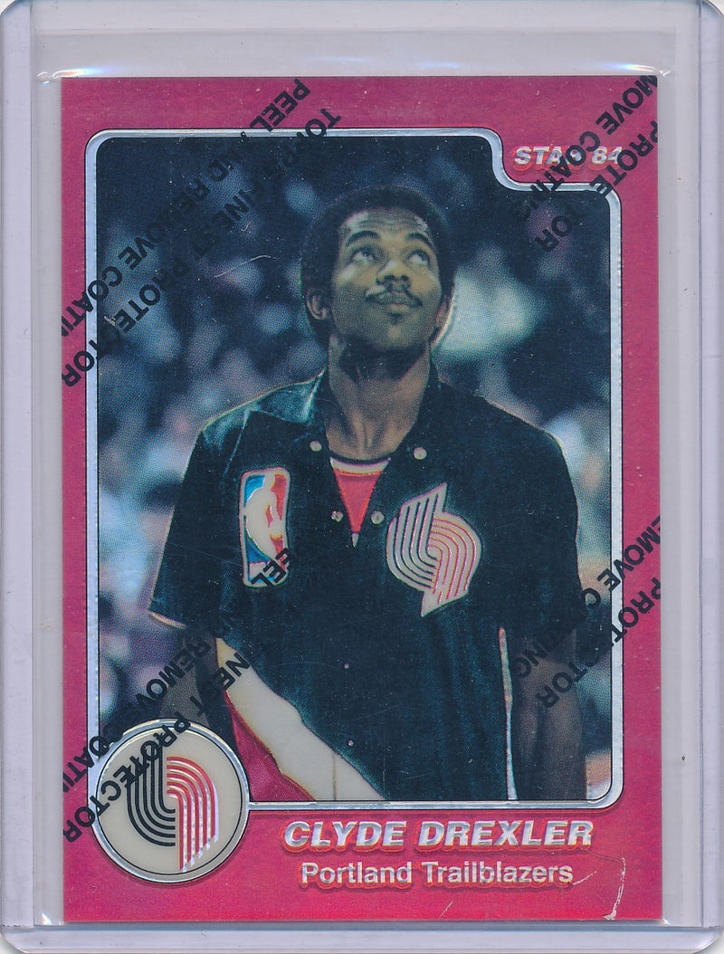 Topps 1996-1997 Finest Reprint Refractor #100 Clyde Drexler