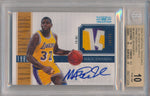 Panini 2010-2011 National Treasures All Decade Materials #9 Magic Johnson 7/10 / BGS Grade 10 / Auto Grade 10