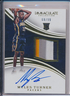 Panini 2015-2016 Immaculate RPA #148 Myles Turner 68/99