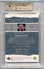 Upper Deck 2003-2004 Exquisite Collection Limited Logos #DA David Robinson 16/75 / BGS Grade 9.5 / Auto Grade 10