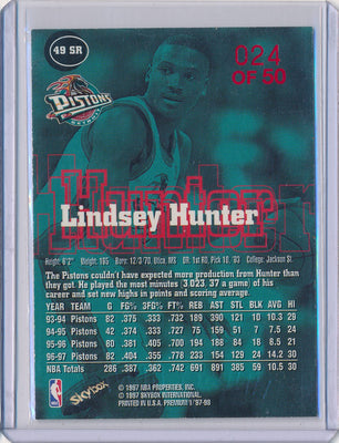 SkyBox 1997-1998 Premium Star Rubies #49SR Lindsey Hunter 24/50