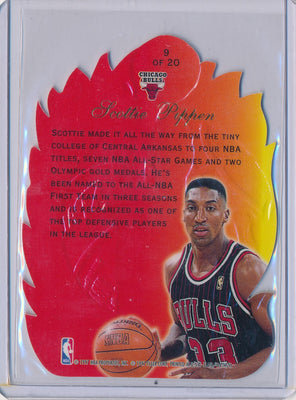 Fleer 1996-1997 Flair Showcase  Hot Shots #9/20 Scottie Pippen