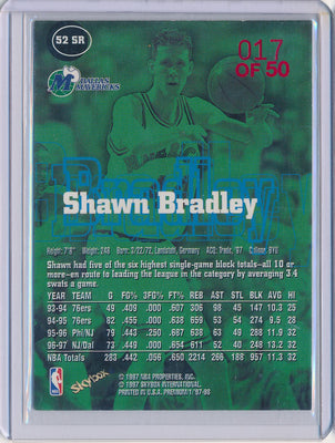 SkyBox 1997-1998 Premium Star Rubies #52SR Shawn Bardley 17/50