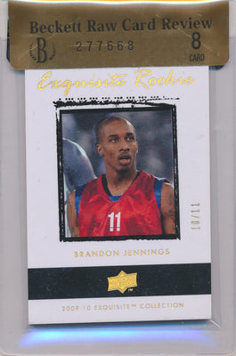 Upper Deck 2009-2010 Exquisite Collection Rookie Parallel #47 Brandon Jennings 10/11