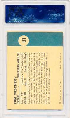 Fleer 1961 Philadelphia Warriors  #31 Tom Meschery  / PSA Grade 6