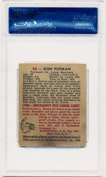 Topps Bowman 1948   #28 Don Putman  / PSA Grade 4 / Auto Grade None