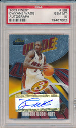 Topps 2003-2004 Finest Basketball #158 Dwyane Wade 768/999 / PSA Grade 10