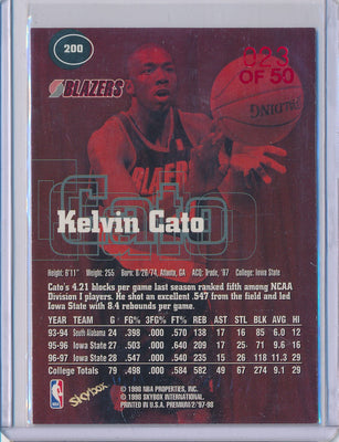 SkyBox 1997-1998 Premium Star Rubies #200 Kelvin Cato 23/50