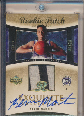 Upper Deck 2004-2005 Exquisite Collection Gold RPA #59 Kevin Martin 6/23