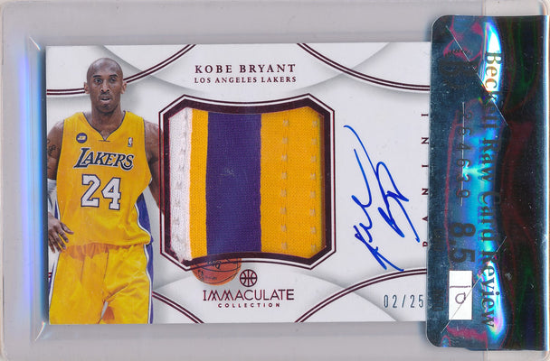 Panini 2012-2013 Immaculate Collection  #PPKB Kobe Bryant 2/25 / Auto Grade 10