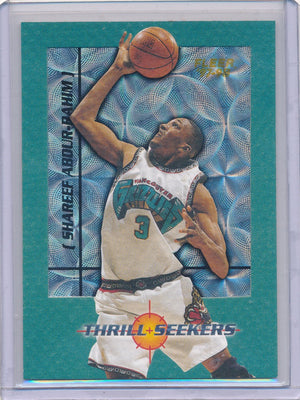 Fleer 1997-98 Basketball Thrill Seekers #1/10TS Shareef Abdur-Rahim none