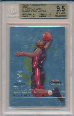 Fleer 2003-2004 Mystique Gold #119 Dwyane Wade  / BGS Grade 9.5