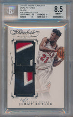 Panini 2014-2015 Flawless Dual Patches  #DP-JB Jimmy Butler 1/1 / BGS Grade 8.5