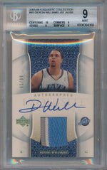 Upper Deck 2005-2006 Exquisite Collection Exquisite Rookie #45-AP Deron Williams 61/99 / BGS Grade 9 / Auto Grade 10