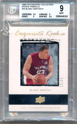 Upper Deck 2009-2010 Exquisite Collection Rookie Parallel #43 Blake Griffin  12/23 / PSA Grade None  / BGS Grade 9 / Auto Grade None