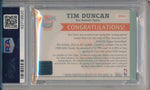 Topps 2002-2003 Slam Jersey Auto #SDA4 Tim Duncan 4/21 / PSA Grade 7