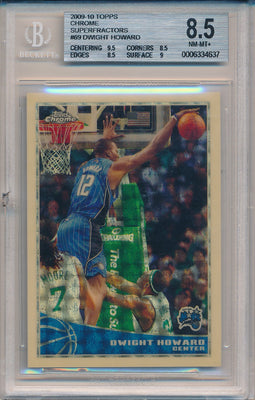 Topps 2009-2010 Chrome Superfractors #69 Dwight Howard 1/1 / BGS Grade 8.5