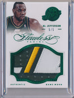 Panini 2012-2013 Flawless Emerald Jumbo Patches #32 Al Jefferson  5/5